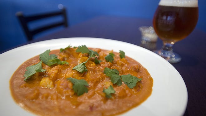 Indian Curry with parsley on top